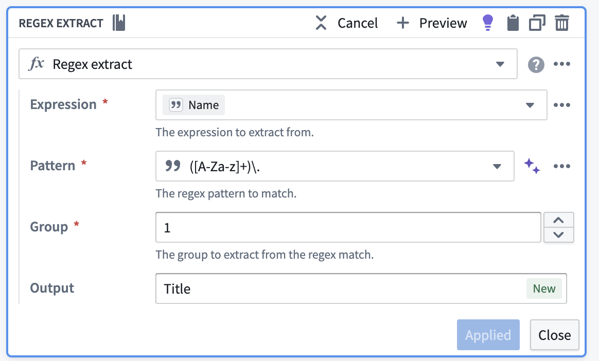 Regex Apply
