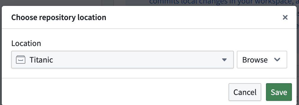 Select location