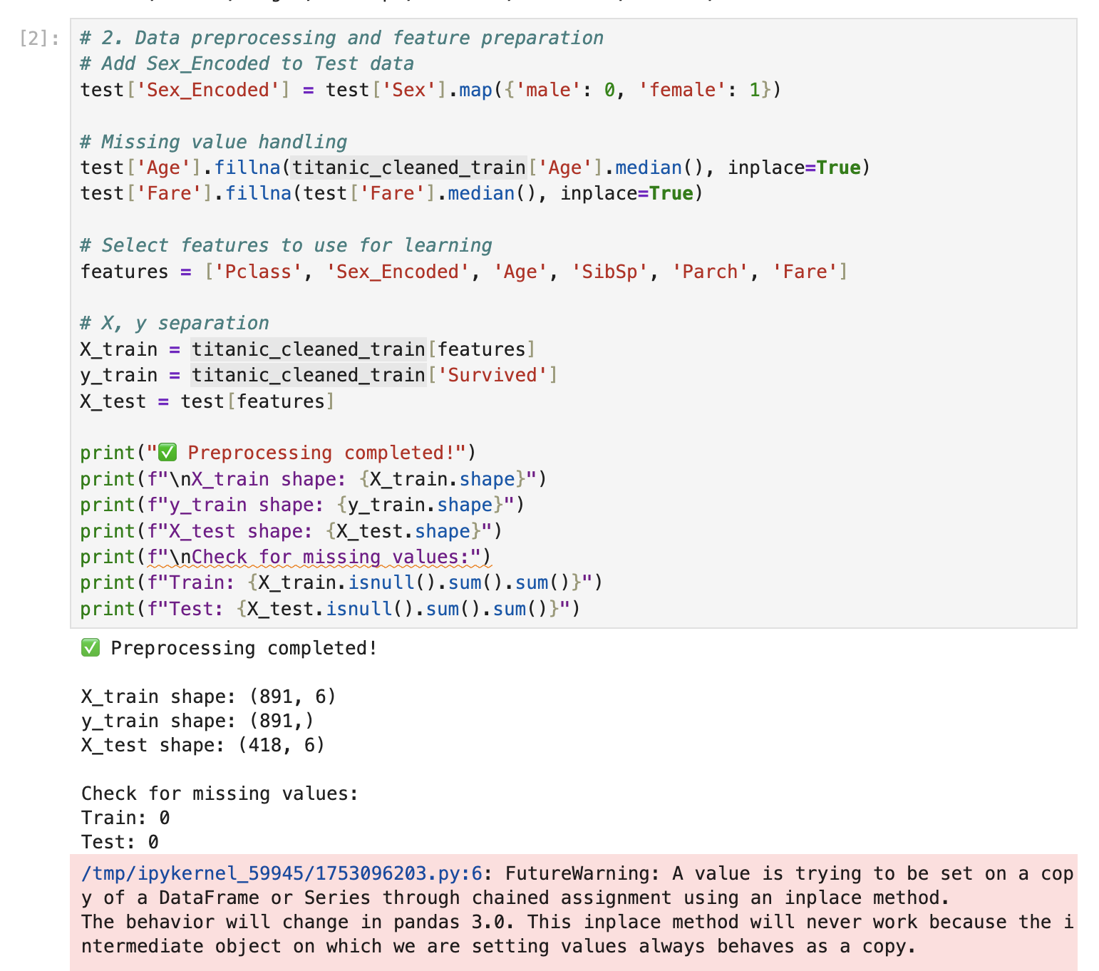 Preprocessing