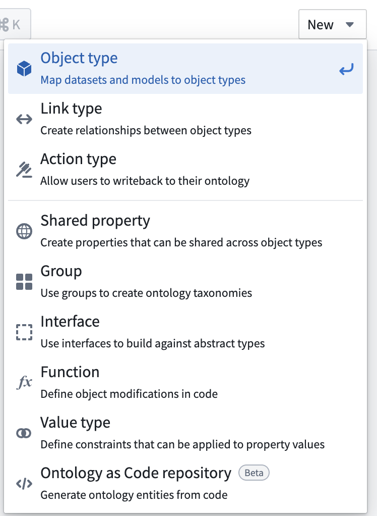 New object type