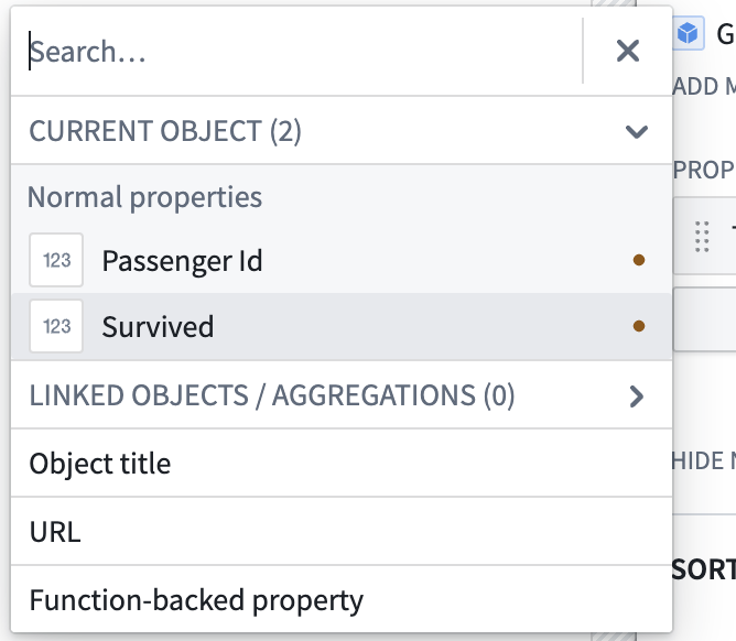 Object list result